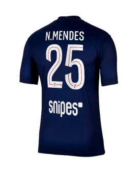 Billige Fotballdrakt Paris Saint-Germain Nuno Mendes #25 Replika Hjemmedrakt 2025-26 Kortermet Billige Fotballdrakt Paris Saint-Germain Nuno Mendes #25 Replika Hjemmedrakt 2025-26 Kortermet